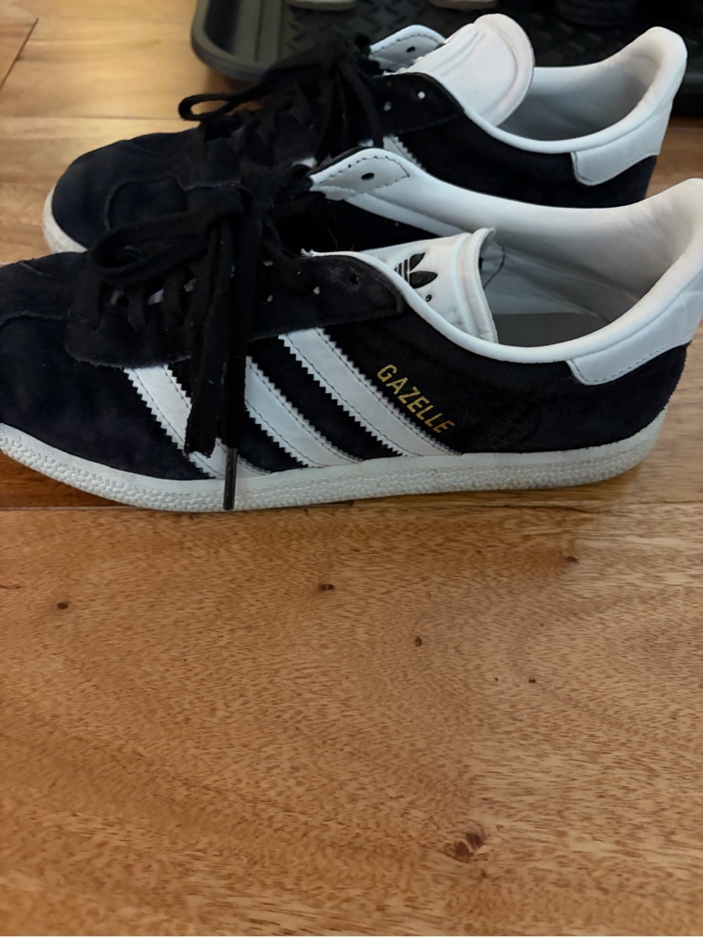 adidas Gazelle Sneakers in Black and White
